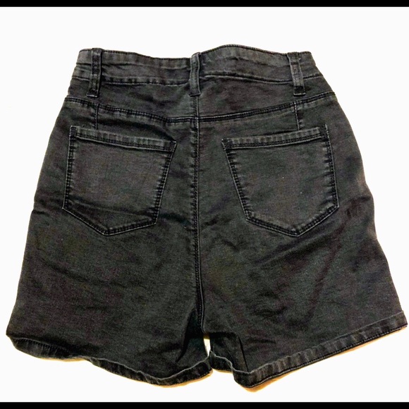 denim co. High waisted dark gray  jean shorts 26W - Picture 2 of 2